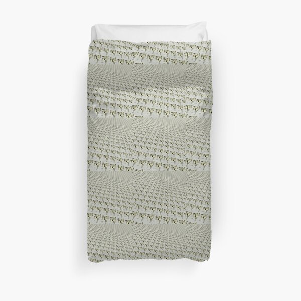 Cow in charcoal Duvet Cover