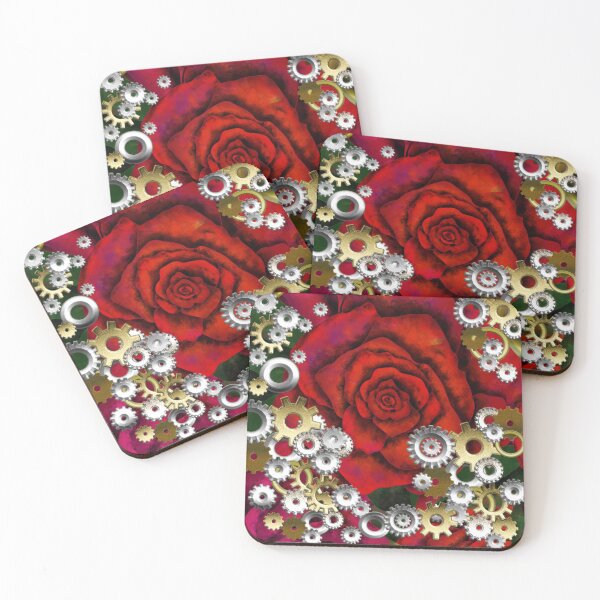 Item preview, Steampunk roses and gears designed and sold by Patricia Piotrak.