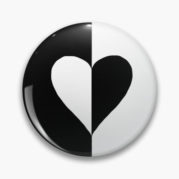 Item preview, Black and white heart designed and sold by philoillustrate.