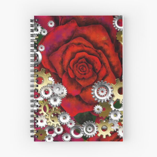 Item preview, Steampunk roses and gears designed and sold by Patricia Piotrak.