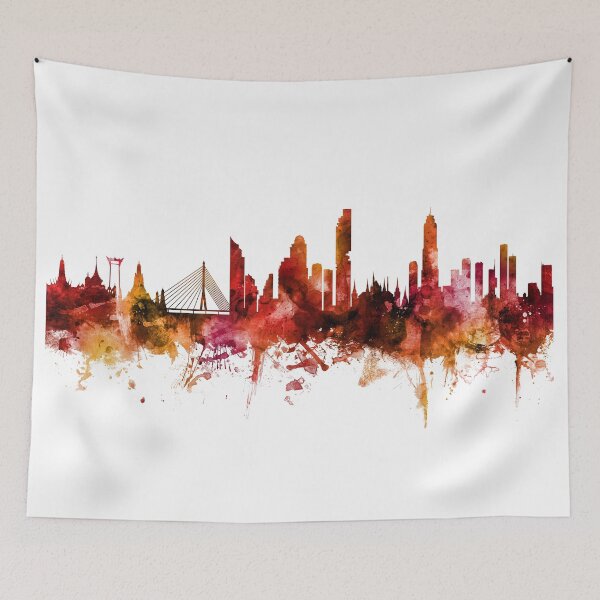 Item preview, Bangkok Thailand Skyline designed and sold by ArtPrints.