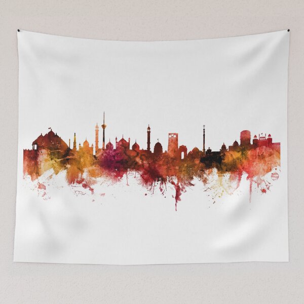 Item preview, New Delhi India Skyline designed and sold by ArtPrints.