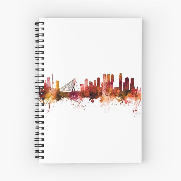 Item preview, Rotterdam The Netherlands Skyline designed and sold by ArtPrints.