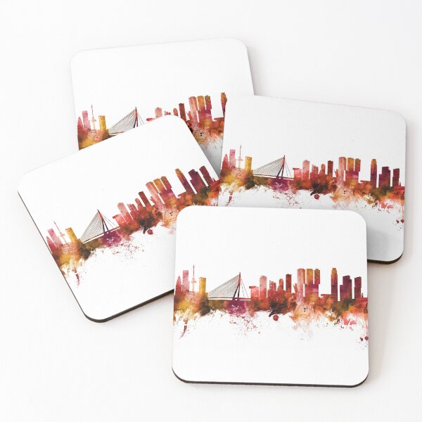 Item preview, Rotterdam The Netherlands Skyline designed and sold by ArtPrints.