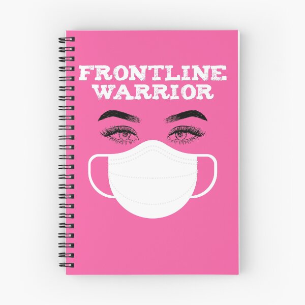 Item preview,  a trained nurse or midwife: beautiful face of a woman with a mask and the heading "system relevant". Ideal for all caregivers designed and sold by Jelisandie.