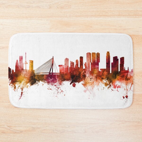 Item preview, Rotterdam The Netherlands Skyline designed and sold by ArtPrints.