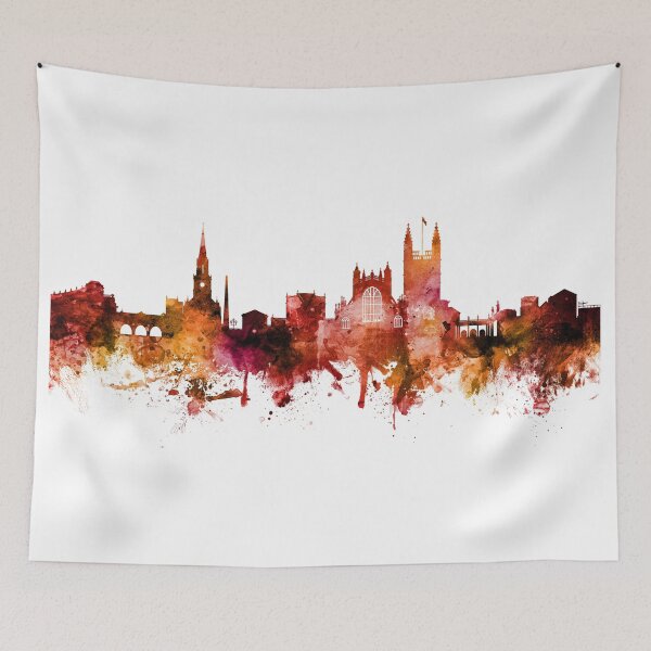 Item preview, Bath England Skyline Cityscape designed and sold by ArtPrints.