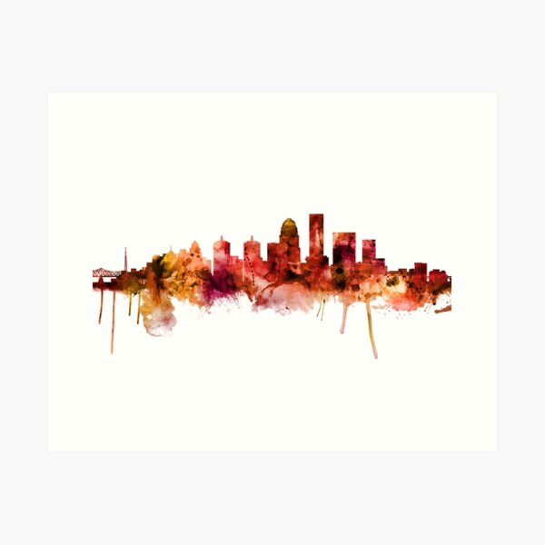 Item preview, Louisville Kentucky City Skyline designed and sold by ArtPrints.
