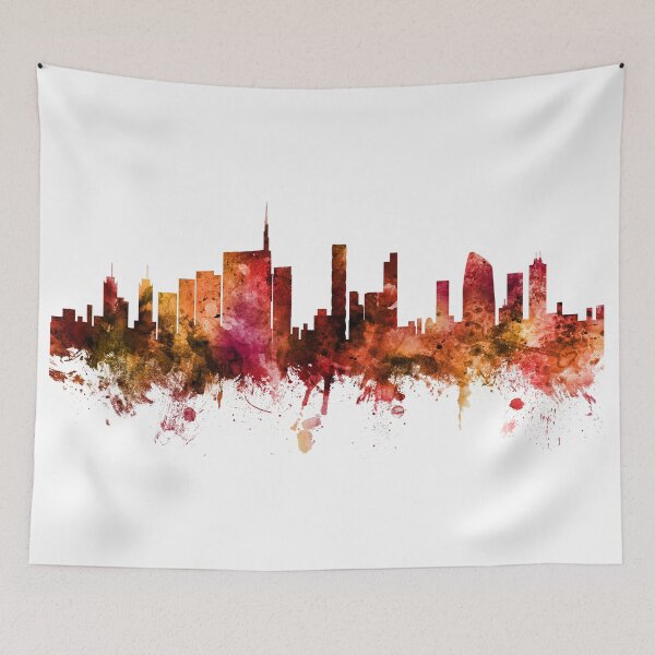 Item preview, Milan Italy Skyline designed and sold by ArtPrints.