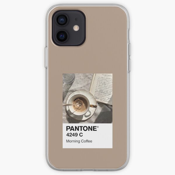 Café de la mañana Pantone Funda blanda para iPhone