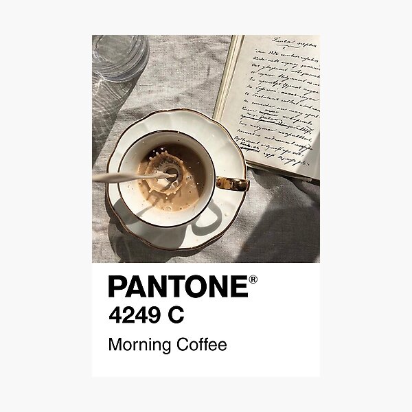 Pantone Morning Coffee Photographic Print