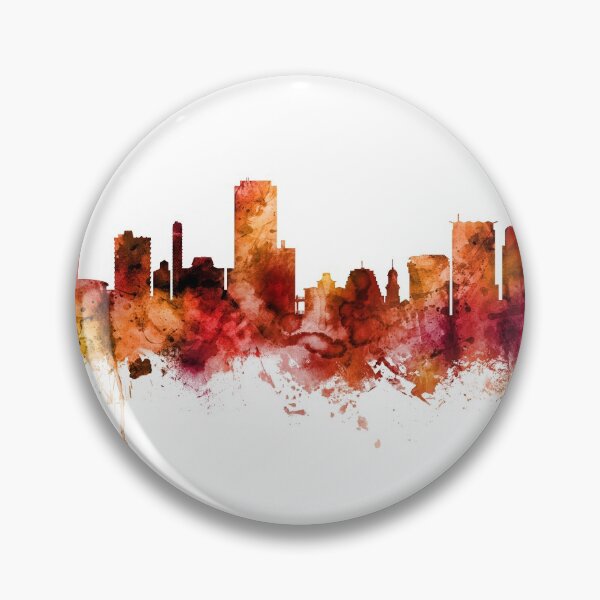 Item preview, Wellington New Zealand Skyline designed and sold by ArtPrints.