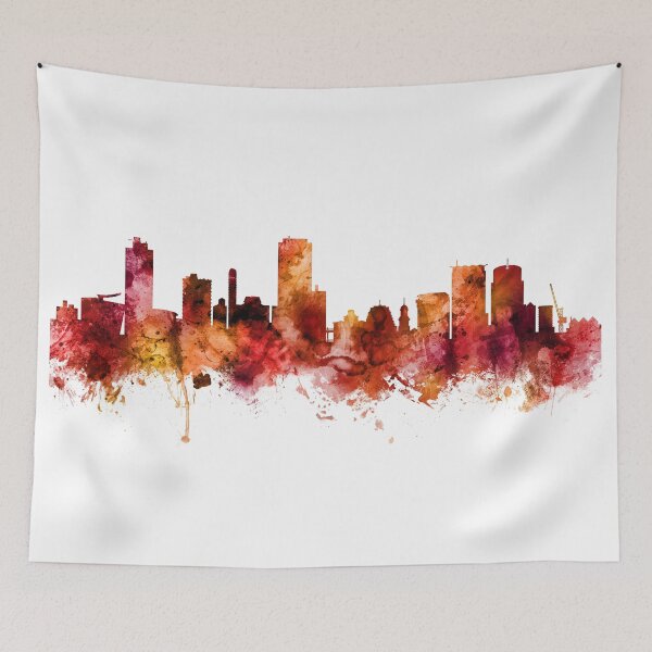 Item preview, Wellington New Zealand Skyline designed and sold by ArtPrints.