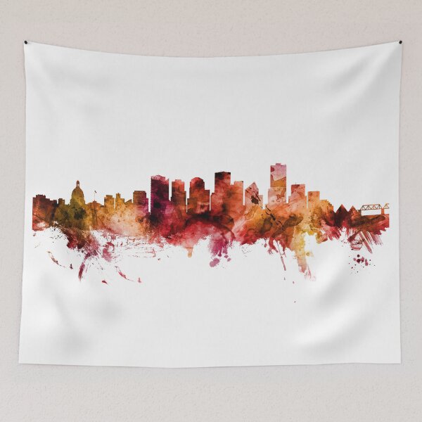 Item preview, Edmonton Canada Skyline designed and sold by ArtPrints.