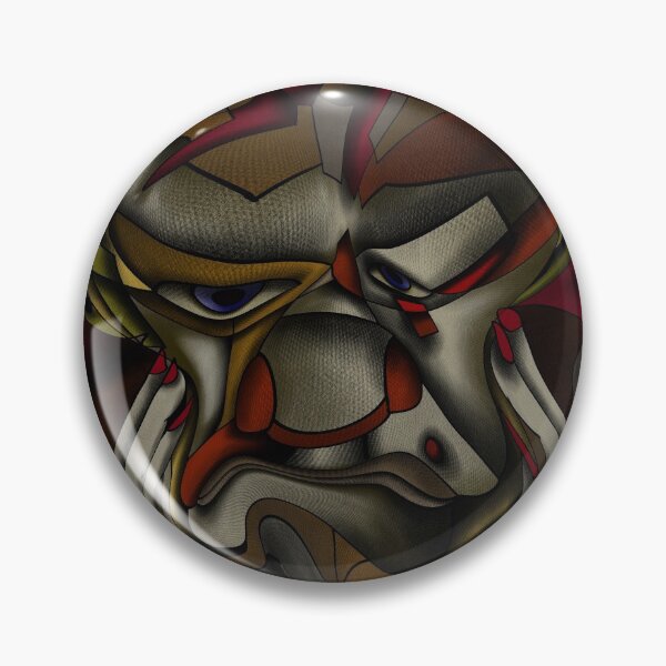 Item preview, Old curmudgeon with grimace cubism designed and sold by Patricia Piotrak.