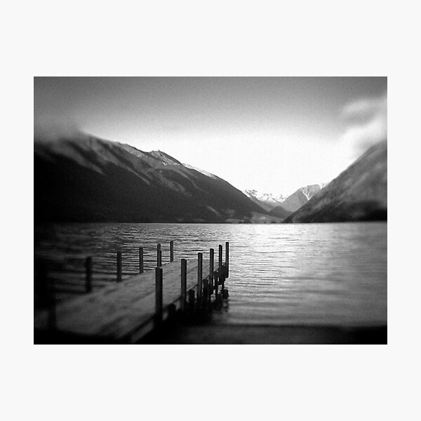 Lake Rotoiti, New Zealand b/w Photographic Print