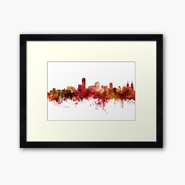 Item preview, Adelaide Australia Skyline designed and sold by ArtPrints.