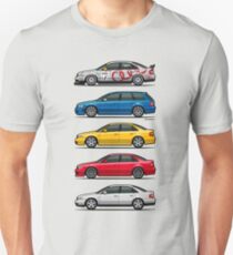 Stack of Audi A4 B5 Type 8d Unisex T-Shirt