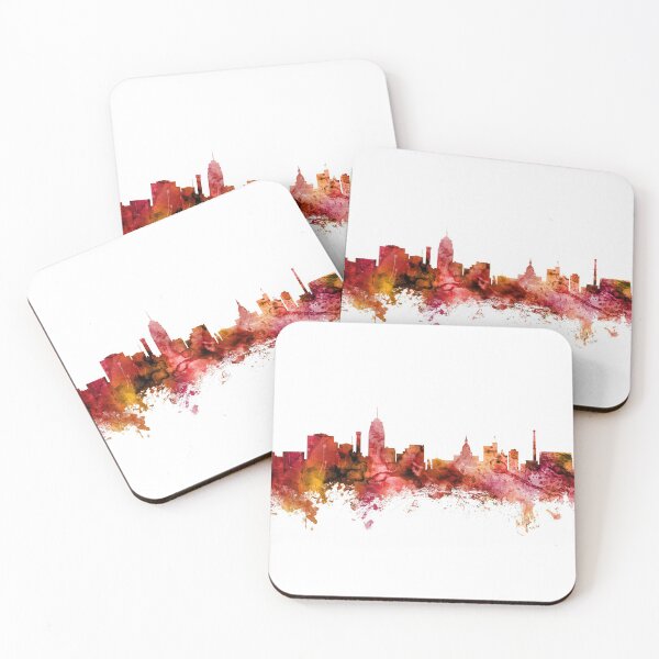 Item preview, Lansing Michigan Skyline designed and sold by ArtPrints.