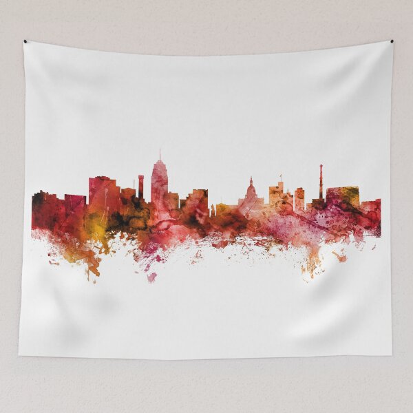 Item preview, Lansing Michigan Skyline designed and sold by ArtPrints.