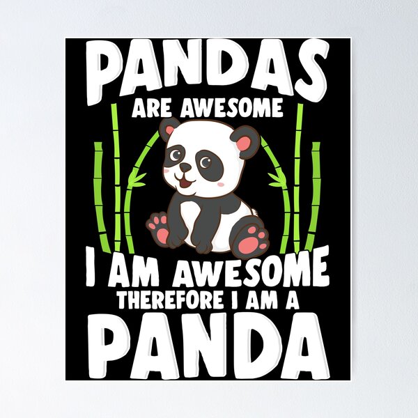 KOIXA Pandas Are Awesome I Am Awesome Therefore I Am A Panda Drinking  Tumbler With Lid Panda Bear Gi…See more KOIXA Pandas Are Awesome I Am  Awesome