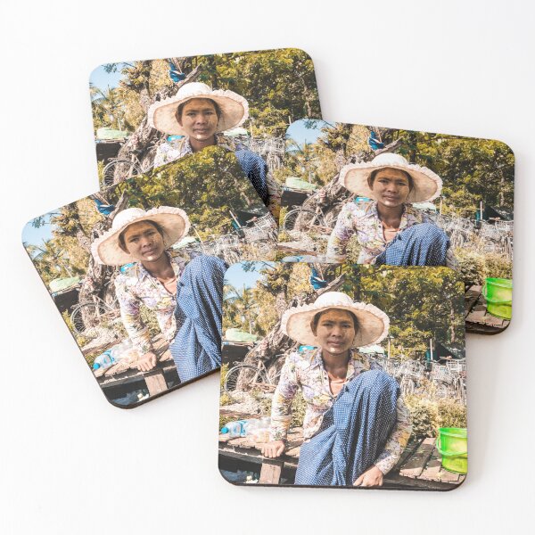 Item preview, Myanmar Woman portrait on local market near Yangon designed and sold by michieldros.
