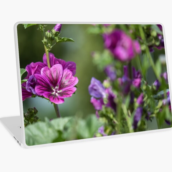 Purple Mallow Laptop Skin