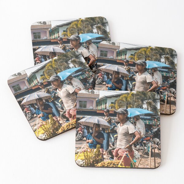 Item preview, Myanmar portrait of market vendor on local market near Yangon designed and sold by michieldros.