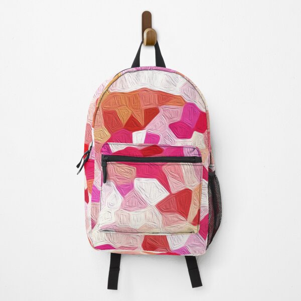 Item preview, Abstract Pink Red White Symphony Modern Mosaic designed and sold by KavimaCreatives.
