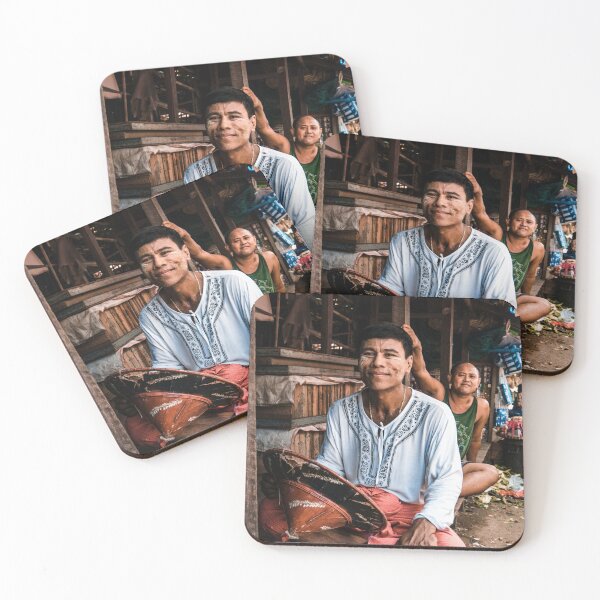 Item preview, Myanmar local market vendor portrait designed and sold by michieldros.