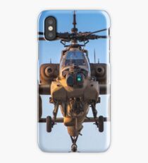 Apache AH-64A (Peten) Helicopter in flight iPhone Case/Skin
