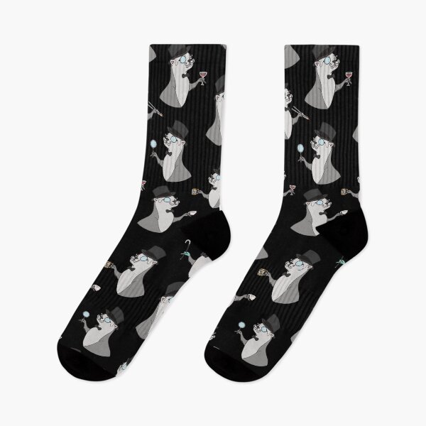 Item preview, Sir Otter pattern, otter illustration designed and sold by Sofia Dimitriadou.