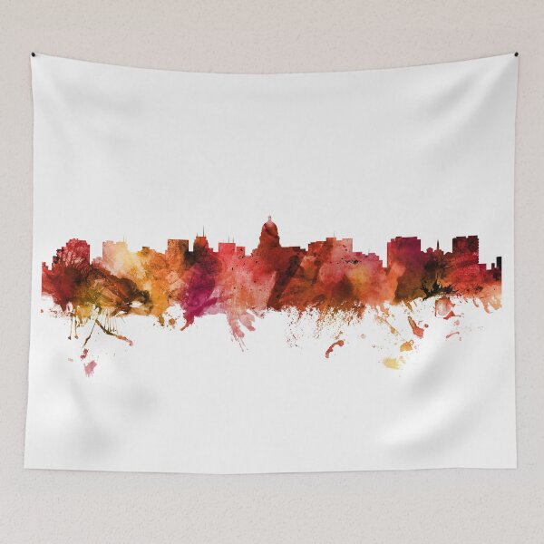Artikelvorschau, Madison Wisconsin Skyline entworfen und verkauft von ArtPrints.