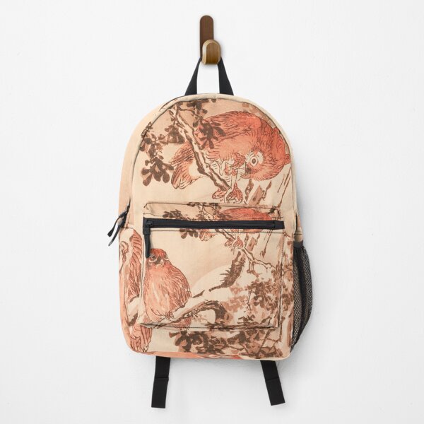 Item preview, Red owls in the tree, Japanese watercolor designed and sold by Mauswohn.