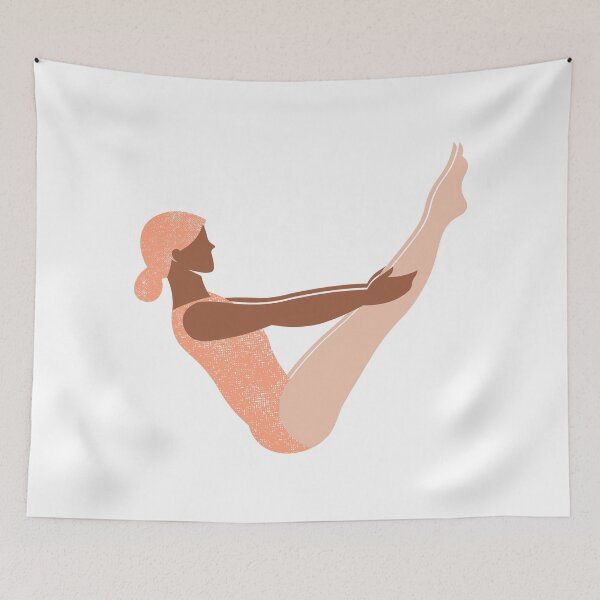 Item preview, Boat Pose - Yoga Yogi designed and sold by ItsNikkiArts.