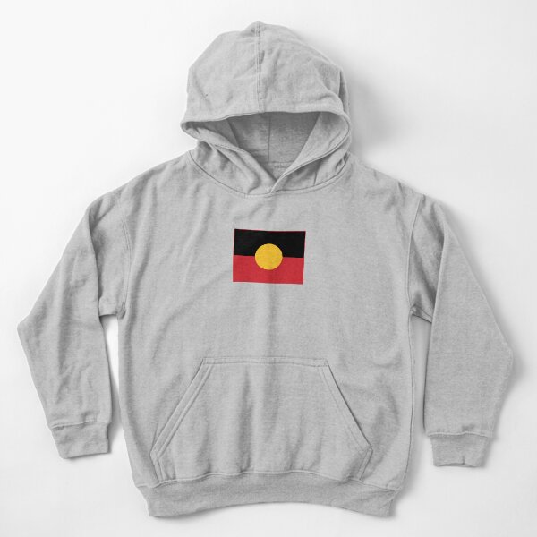 Aboriginal Flag #6 Kids Pullover Hoodie