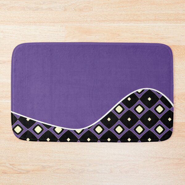 Item preview,  COLOR OF THE YEAR ULTRA VIOLET WAVE WITH BLACK AND WHITE DIAMOND HARLEQUIN PATTERN designed and sold by ozcushions.