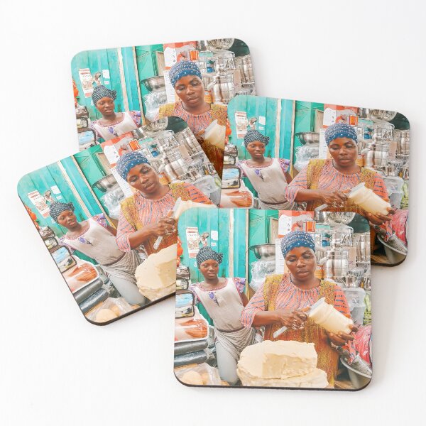 Item preview, African lady selling Shea Butter on the Market in Accra, Ghana designed and sold by michieldros.