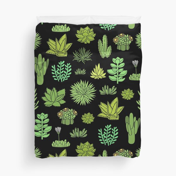 Succulents and cactus. For cacti plant lover Duvet Cover