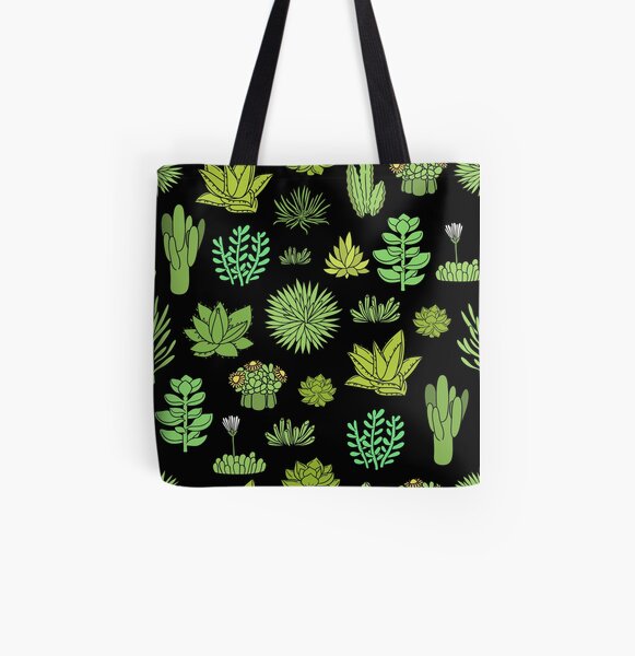 Succulents and cactus. For cacti plant lover All Over Print Tote Bag