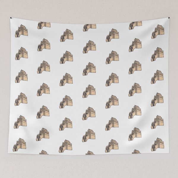 Item preview, The great wall of China flat design illustration designed and sold by TheBestOtaku.