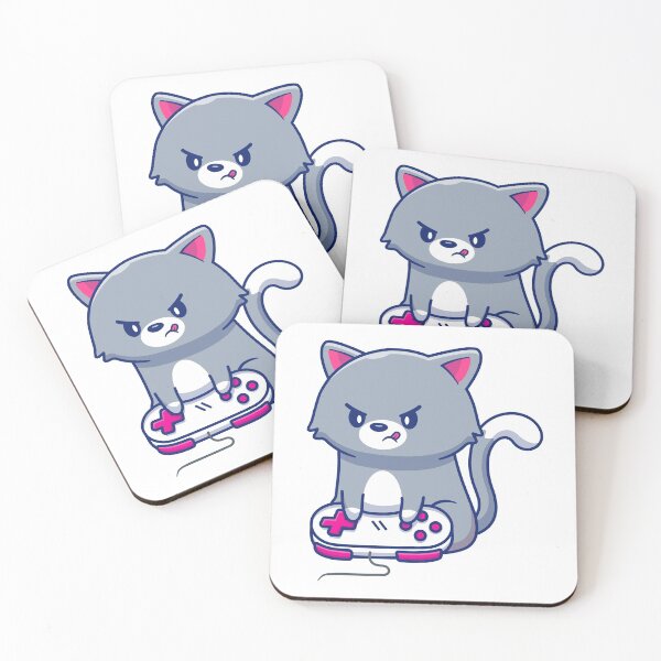 Item preview, Cute Gaming Kitty Cat designed and sold by Vector Scout Lab.