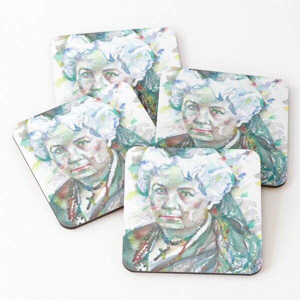 Item preview, ELIZABETH CADY STANTON watercolor portrait designed and sold by lautir.