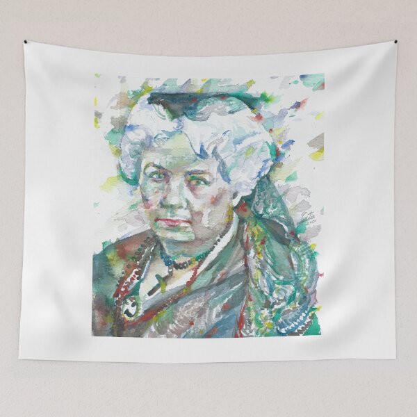 Item preview, ELIZABETH CADY STANTON watercolor portrait designed and sold by lautir.