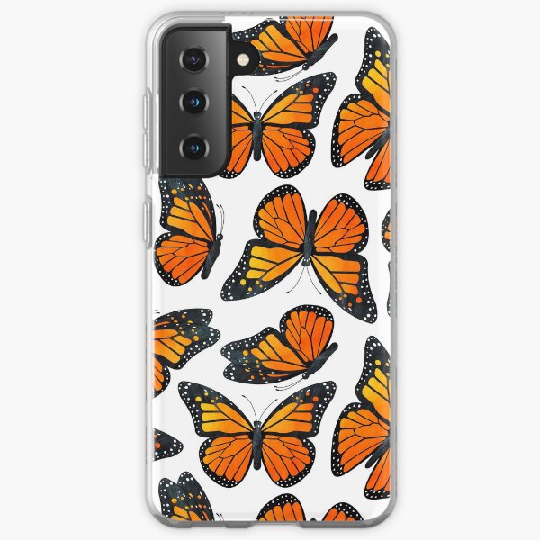 Monarch Butterfly Pattern Samsung Galaxy Soft Case