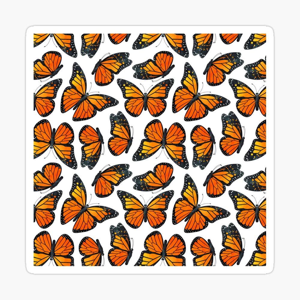 monarch butterfly pattern photographic print by jannasalak redbubble