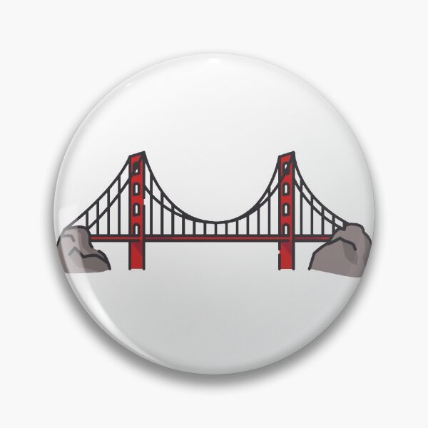 Item preview, Golden gate bridge flat design illustration designed and sold by TheBestOtaku.