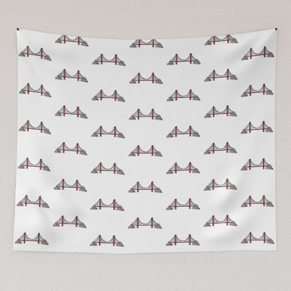 Item preview, Golden gate bridge flat design illustration designed and sold by TheBestOtaku.