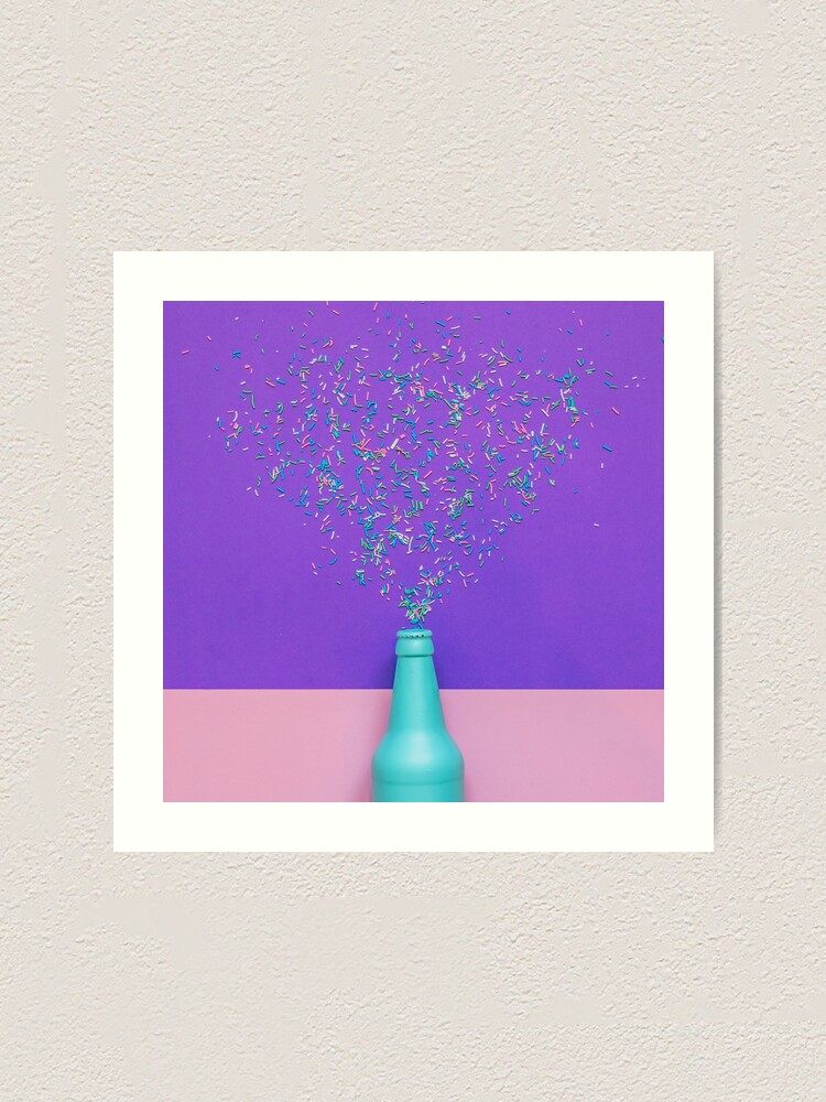 Alternate view of Confetti glittering splashes Art Print