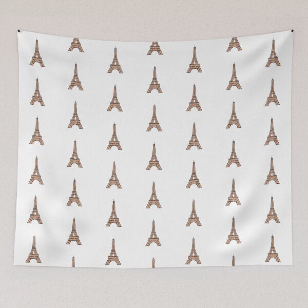 Item preview, Eiffel tower flat design illustration designed and sold by TheBestOtaku.